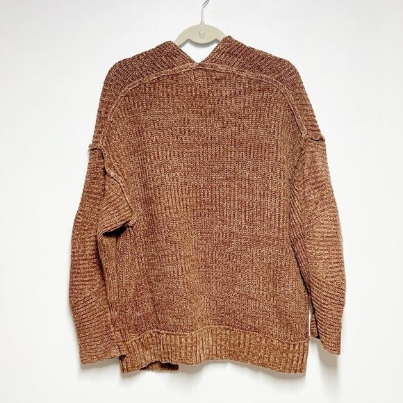 Free People High Hopes Mariposa Brown Combo Long Sleeve Cardigan Sweater Sz S - Picture 6 of 9